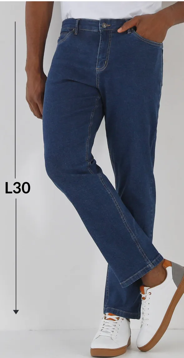 Jean droit ceinture élastiquée invisible - L30 - Blog Blancheporte