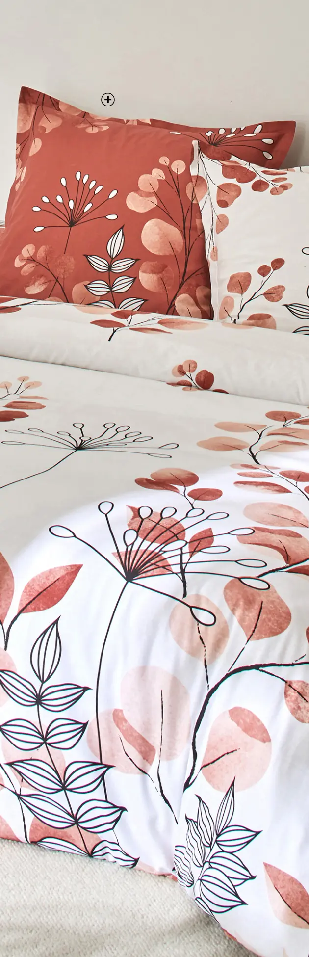 Linge de lit Danae en coton imprimé, confort et style | Blancheporte