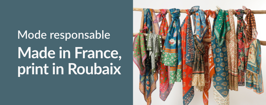 Mode responsable : découvrez notre collection de foulards made in France en coton bio 