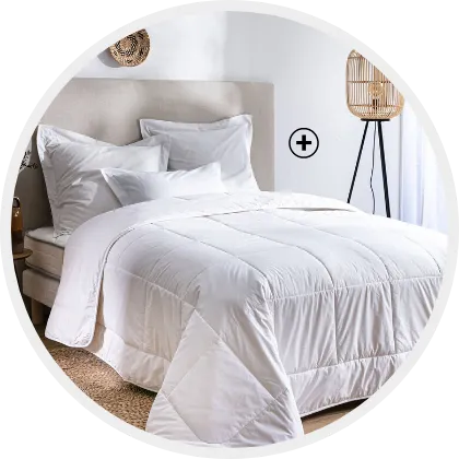 Couette pure laine vierge Woolmark 300g/m², un indispensable pour savoir comment choisir sa parure de lit adaptée au confort naturel | Blog Blancheporte