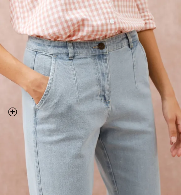 Mom-fit jeans met hoge taille, onmisbaar voor elke dag – Blog Blancheporte