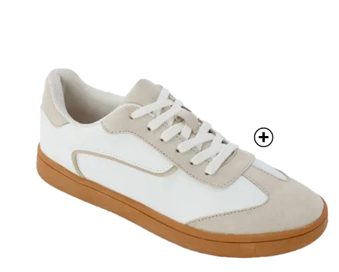 Baskets à lacets écrues - Blog Blancheporte