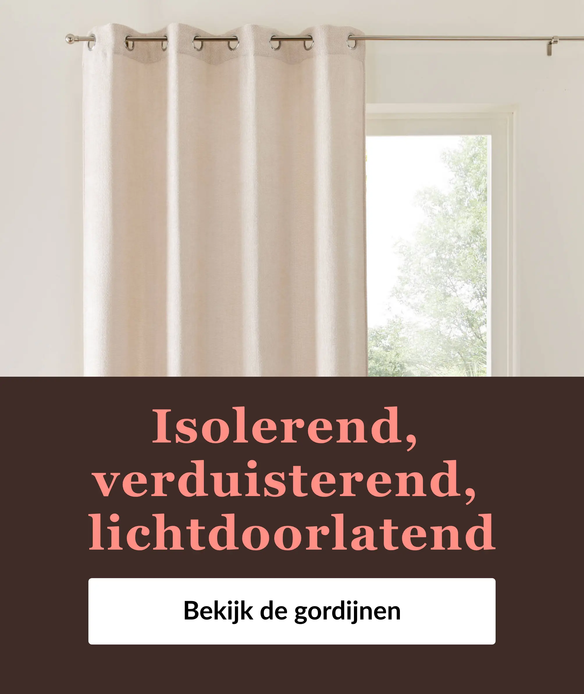 Isolerend, verduisterend of lichtdoorlatend: ontdek onze selectie gordijnen op Blancheporte.be