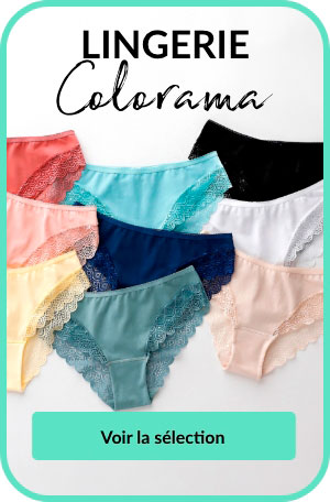 Découvrez notre sélection de lingerie Colorama à petit prix