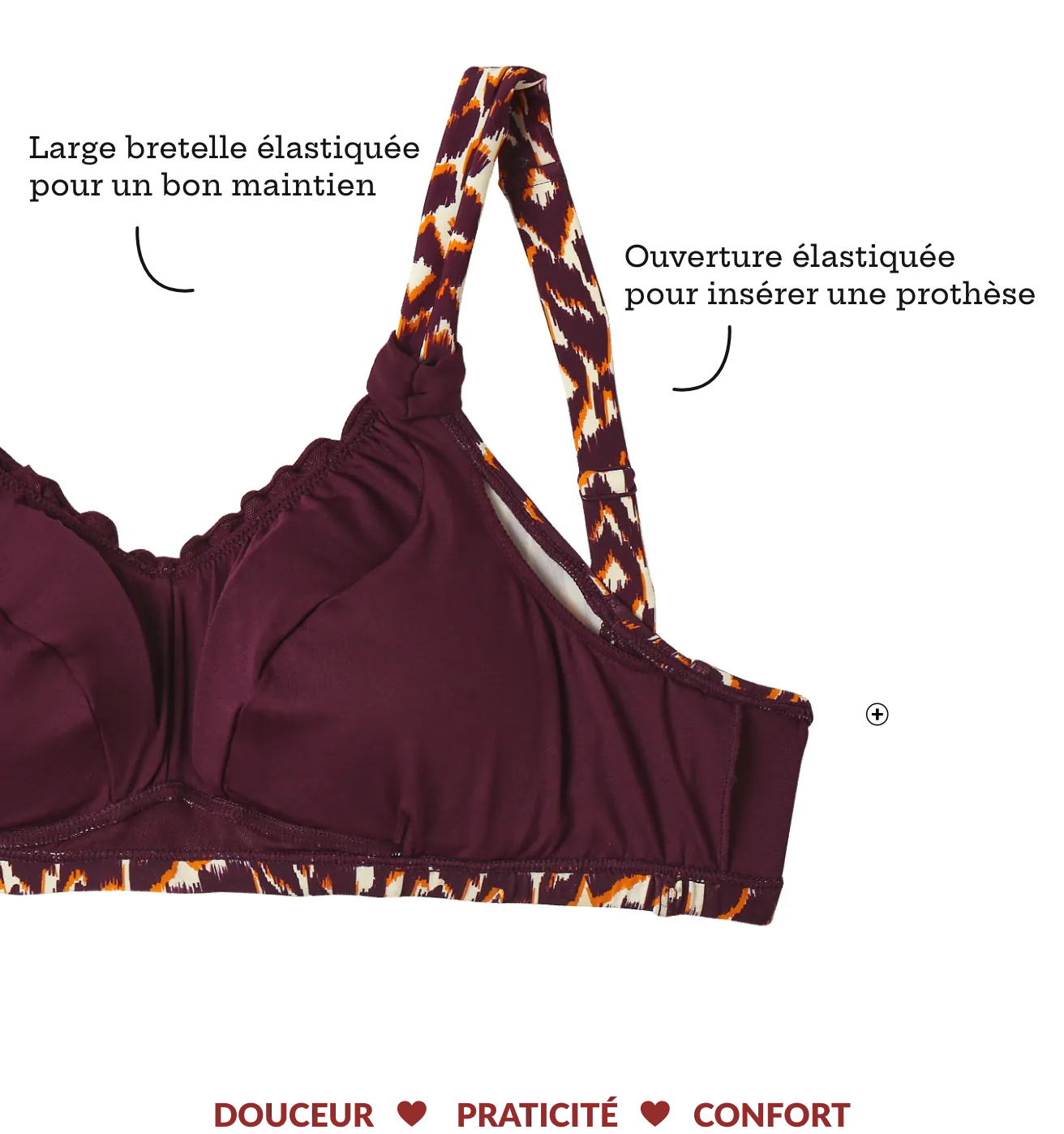 Haut de maillot de bain sans armatures ligne post-opératoire Araminda - Blog Blancheporte