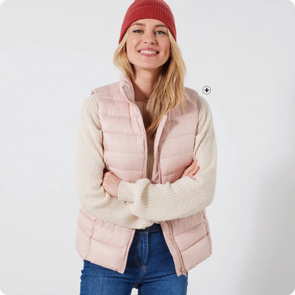 Waterafstotende mouwloze gewatteerde jas met opstaande kraag, goede was- en onderhoudspraktijken – Blog Blancheporte