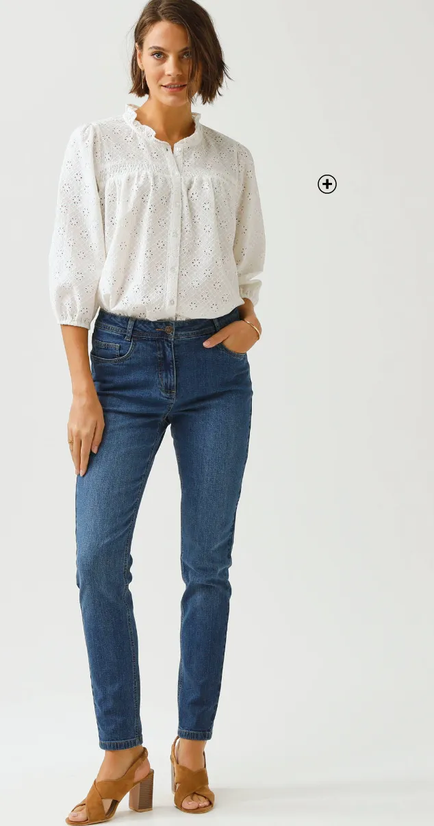 Slimbroek, hoge taille, gemiddelde lengte - Blancheporte