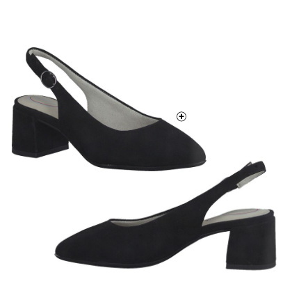 Comfortabele pumps in leer Comfortabele pumps voor dames Tamaris® in zwart leer, goedkoop | Blancheporte
