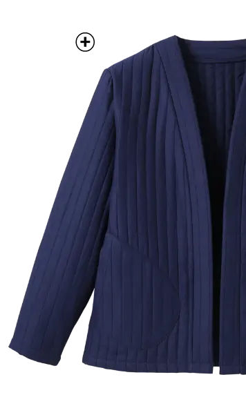 Effen gematelasseerd jasje met lange mouwen, ideaal om een lange rok warm te houden | Blancheporte