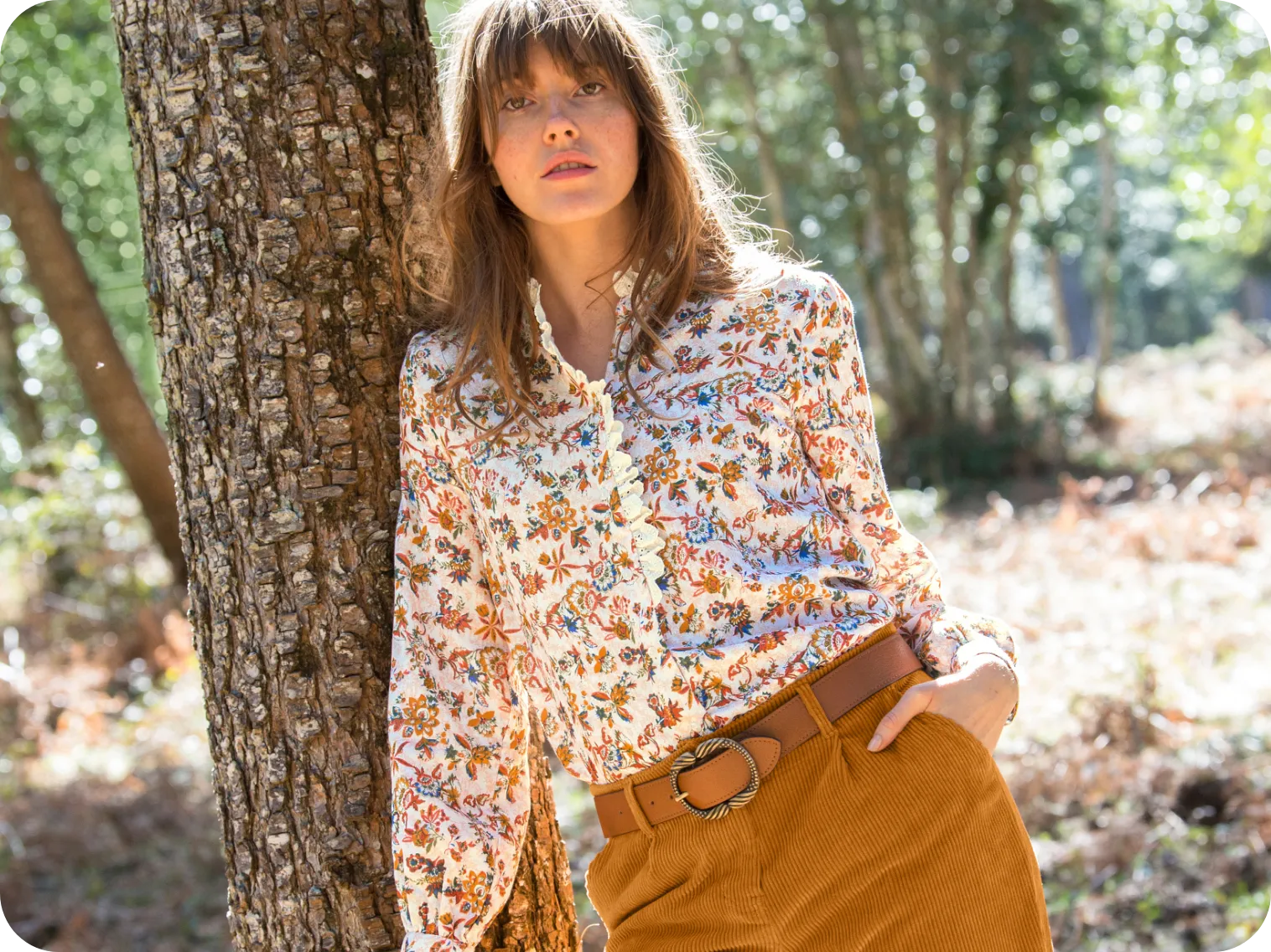 Blouse boutonnée femme en gaze de coton écru pas cher | Blancheporte