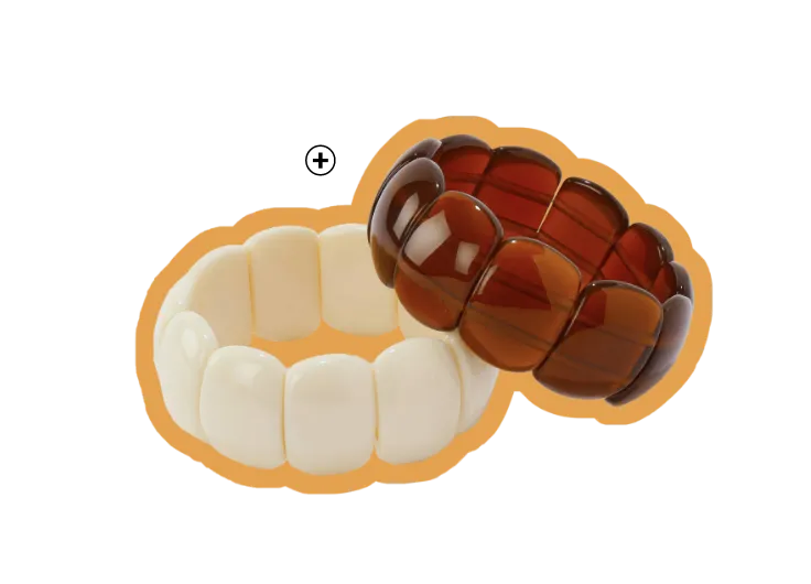 Lot de 2 bracelet écaille écru et caramel - Blog Blancheporte