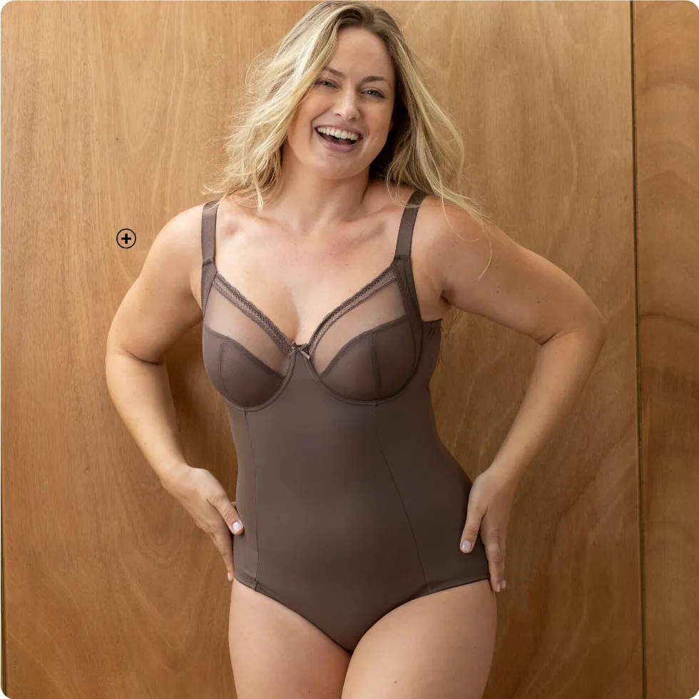 Body in steungevend tricot en tule met beugels – Blog Blancheporte