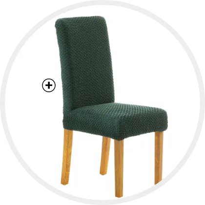 Textuurstoelhoes die zich eenvoudig aan uw stoelen aanpast en meteen voor een frisse sfeer in uw kamer zorgt!