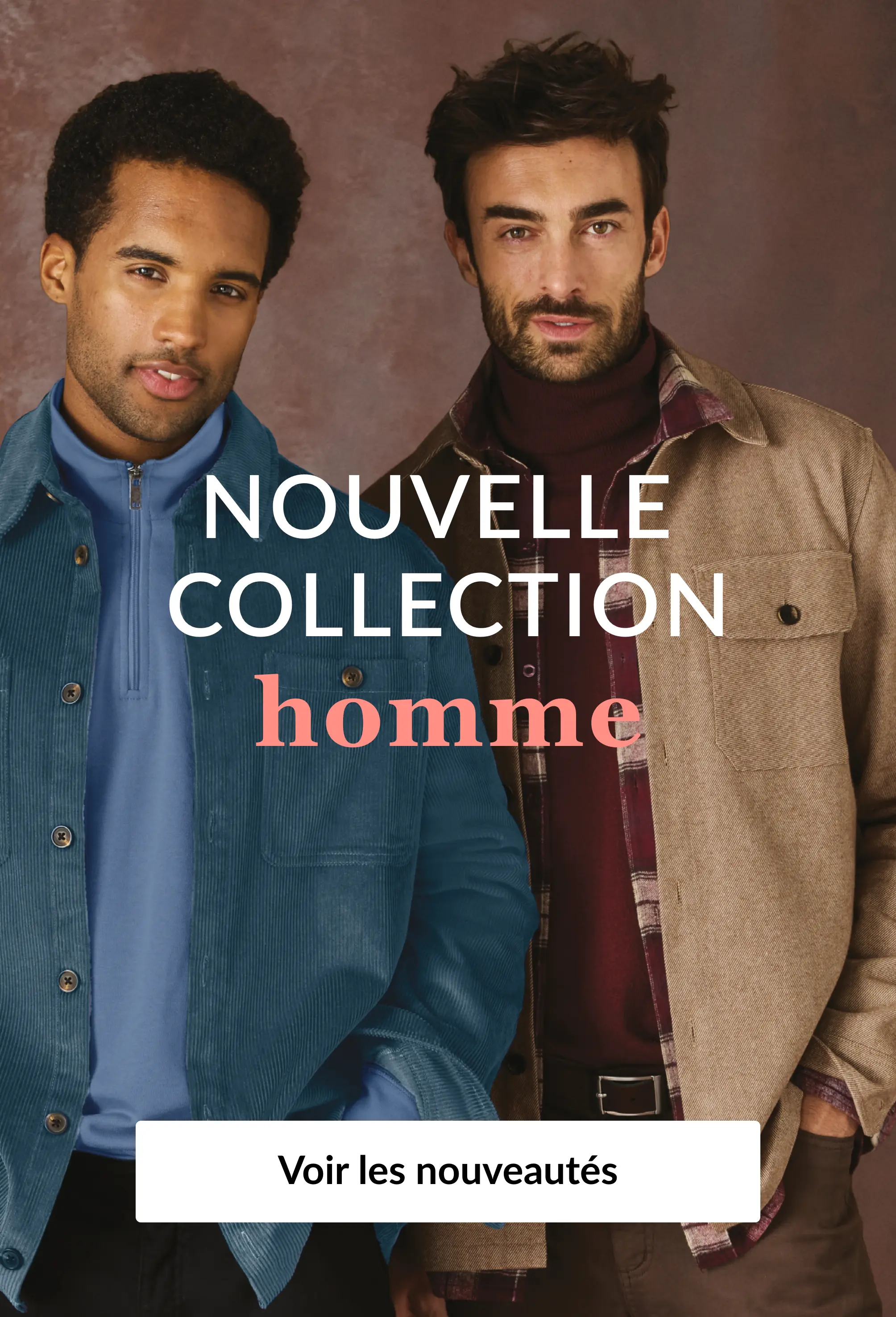 Découvrez nos nouveautés homme sur Blancheporte.be