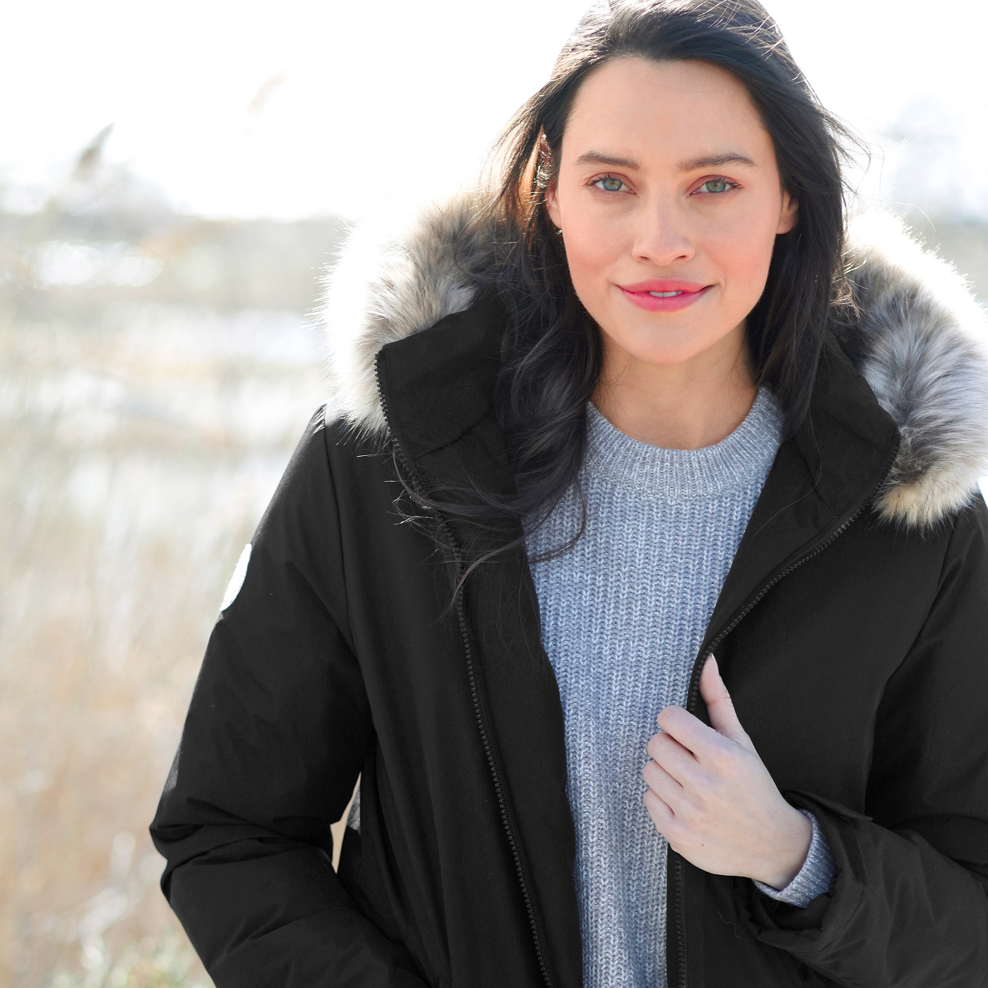 Parka blanche hotsell porte