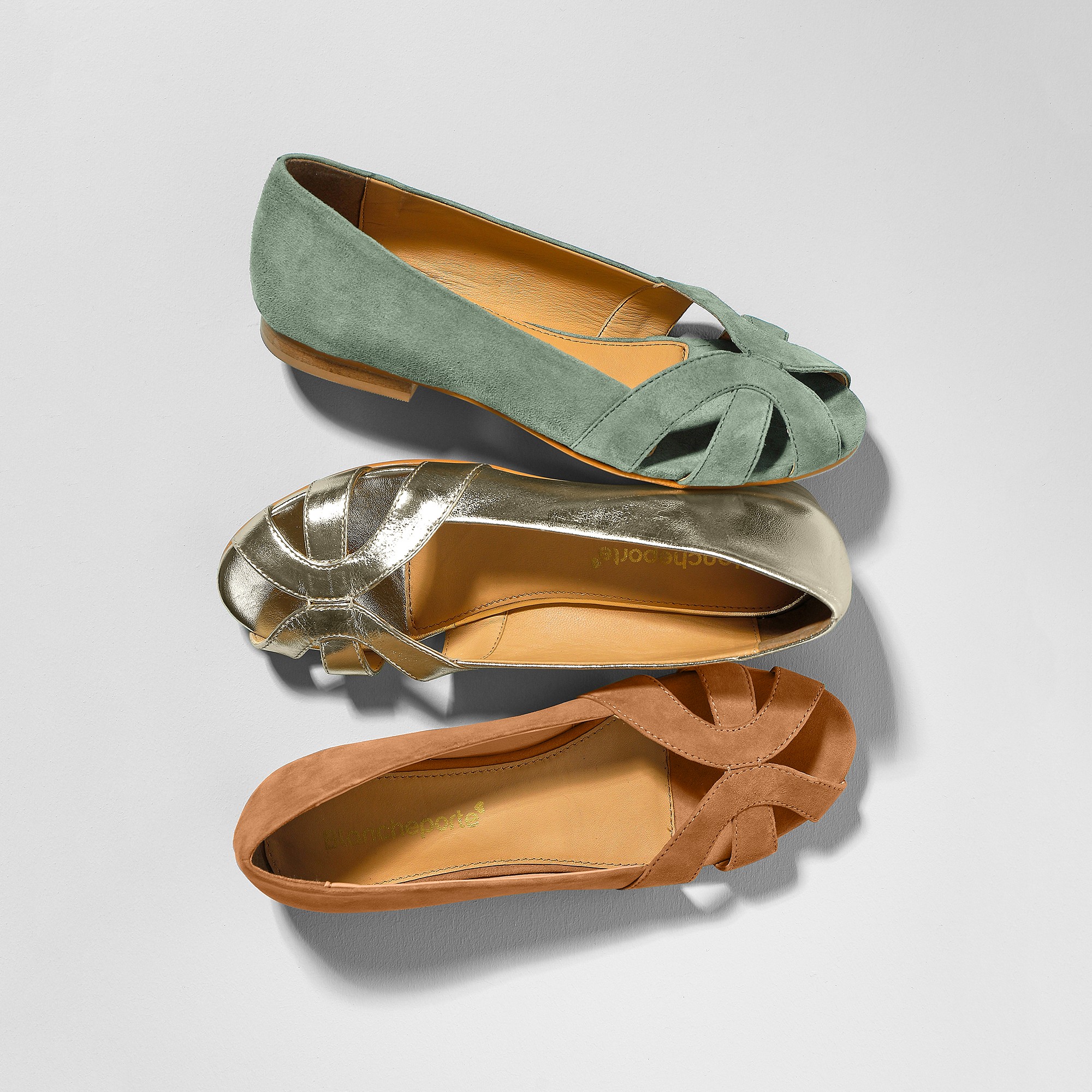 Ballerine bout ouvert clearance