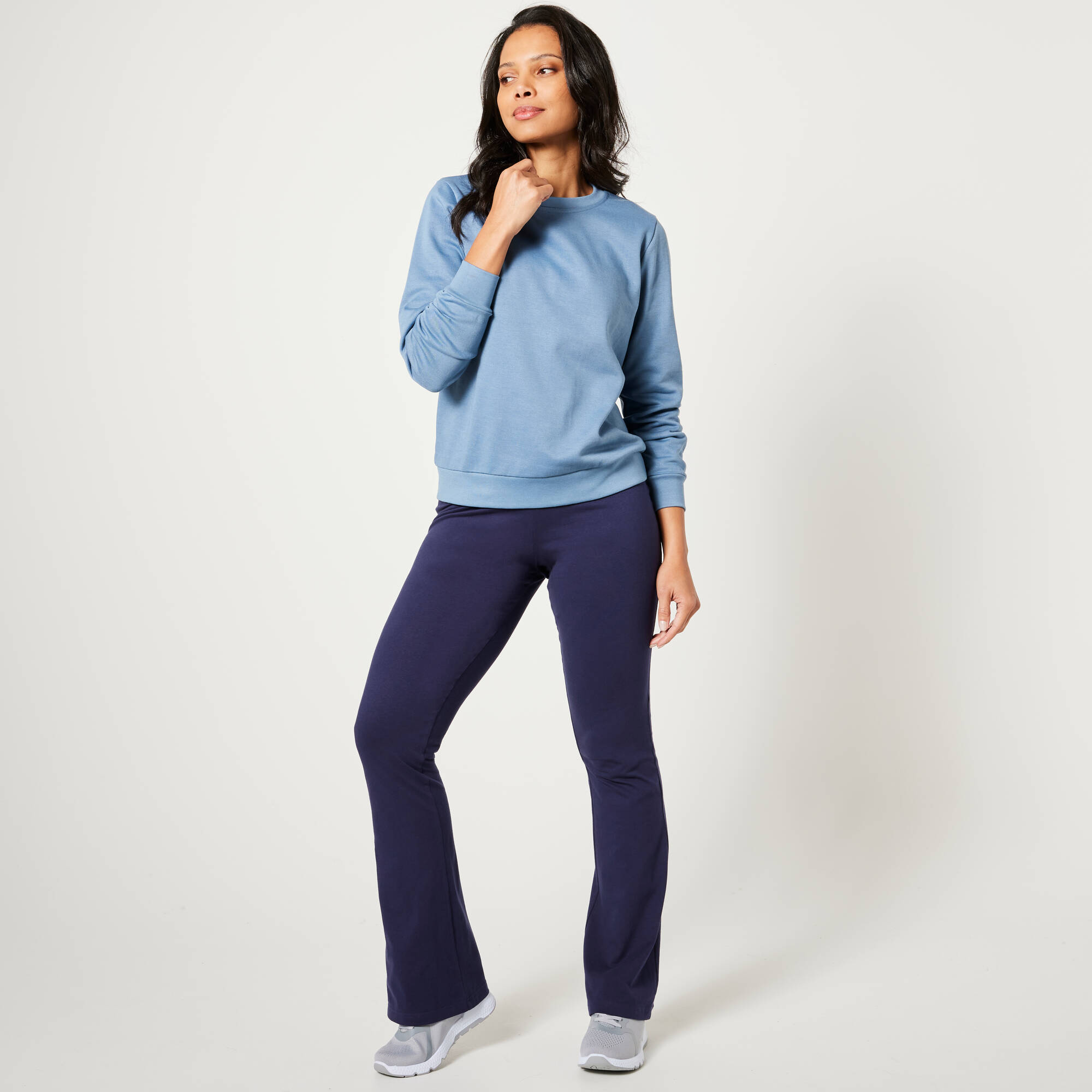 Legging trompette maille jersey, marine Blancheporte