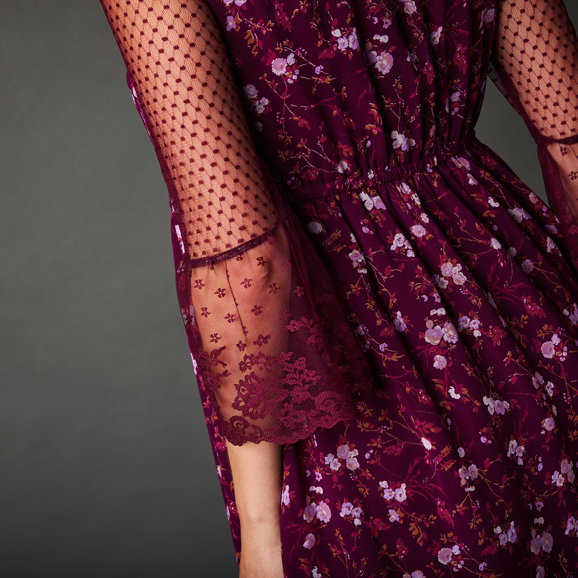 Robe dentelle imprimee mure Blancheporte