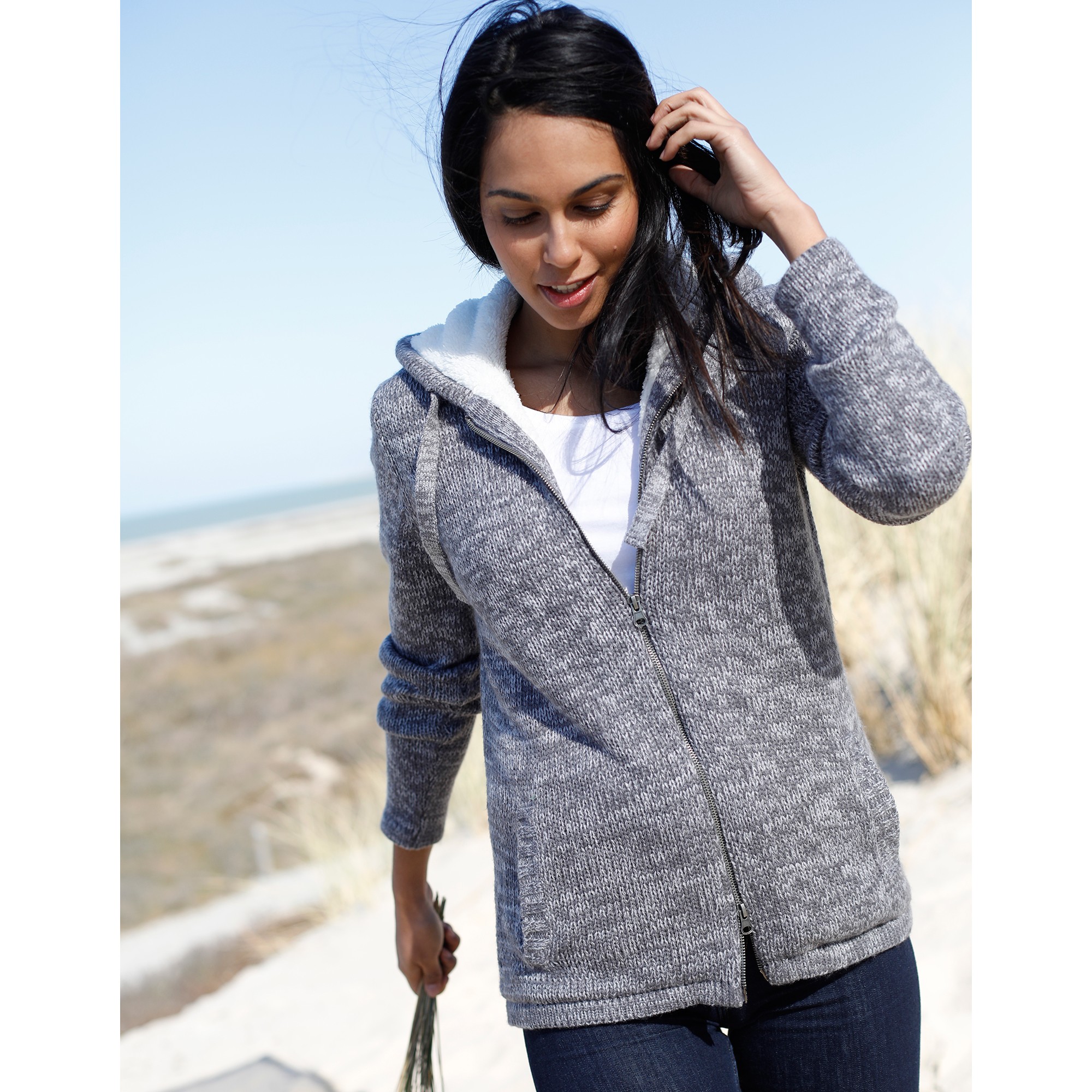 Gilet zippé femme blancheporte cheap