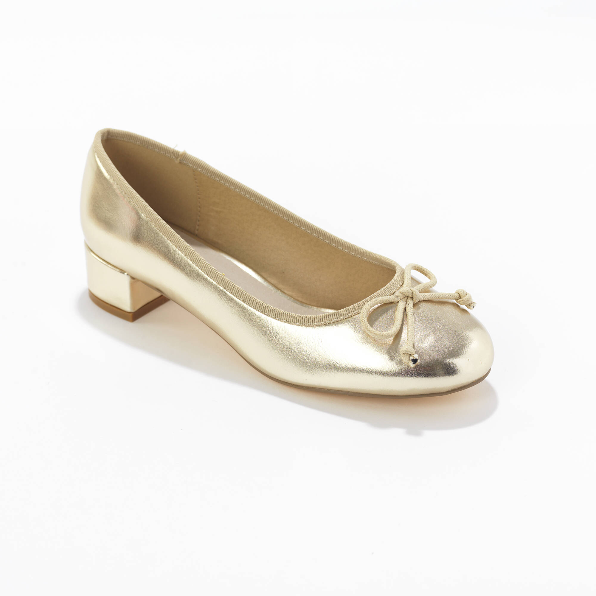 Ballerines dorées petit talon deals