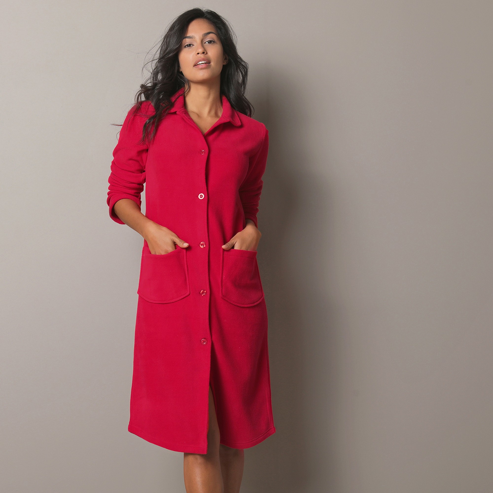 Robe de chambre top femme a bouton