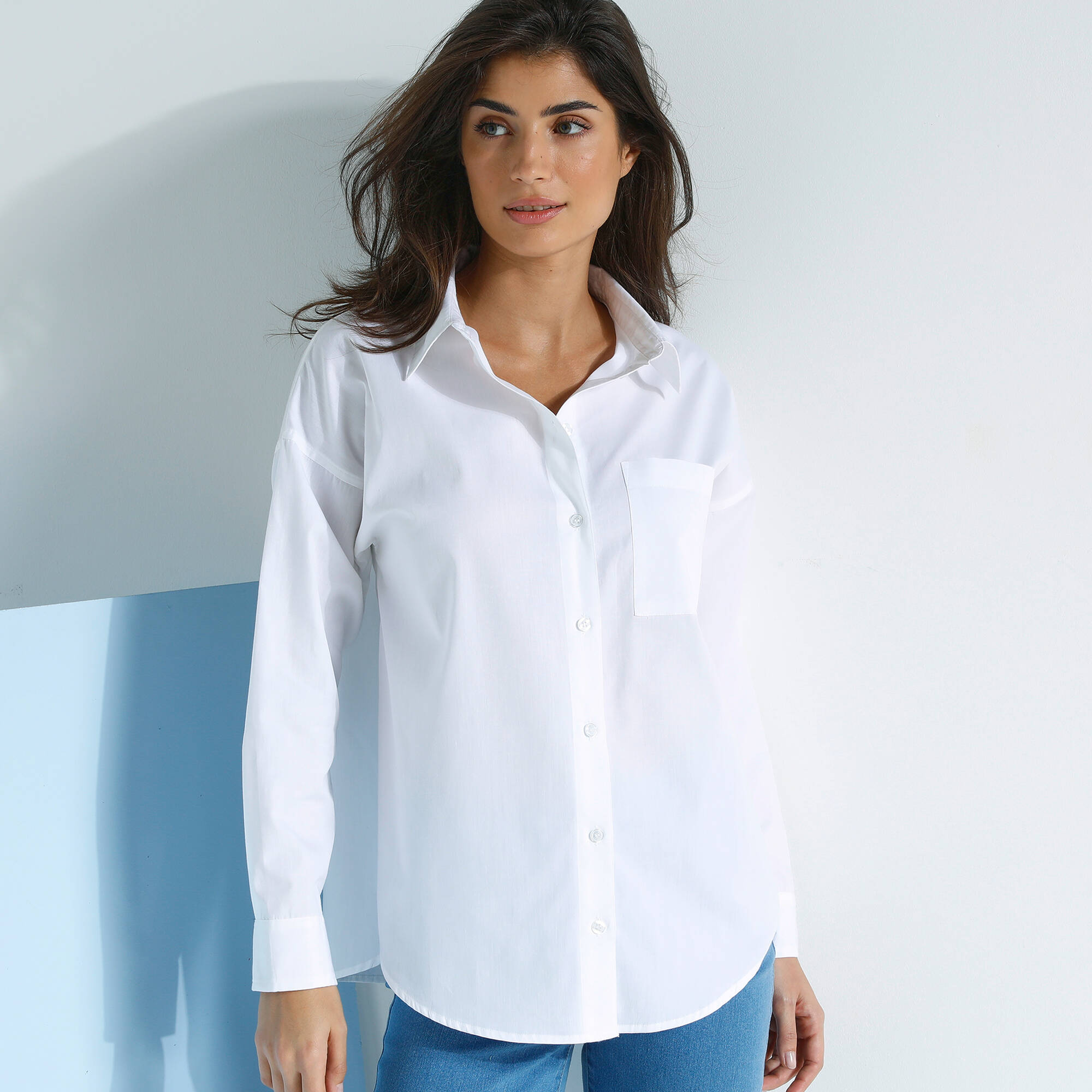 Comment Porter Chemise Chemise Blanche Popeline Femme Oversize La