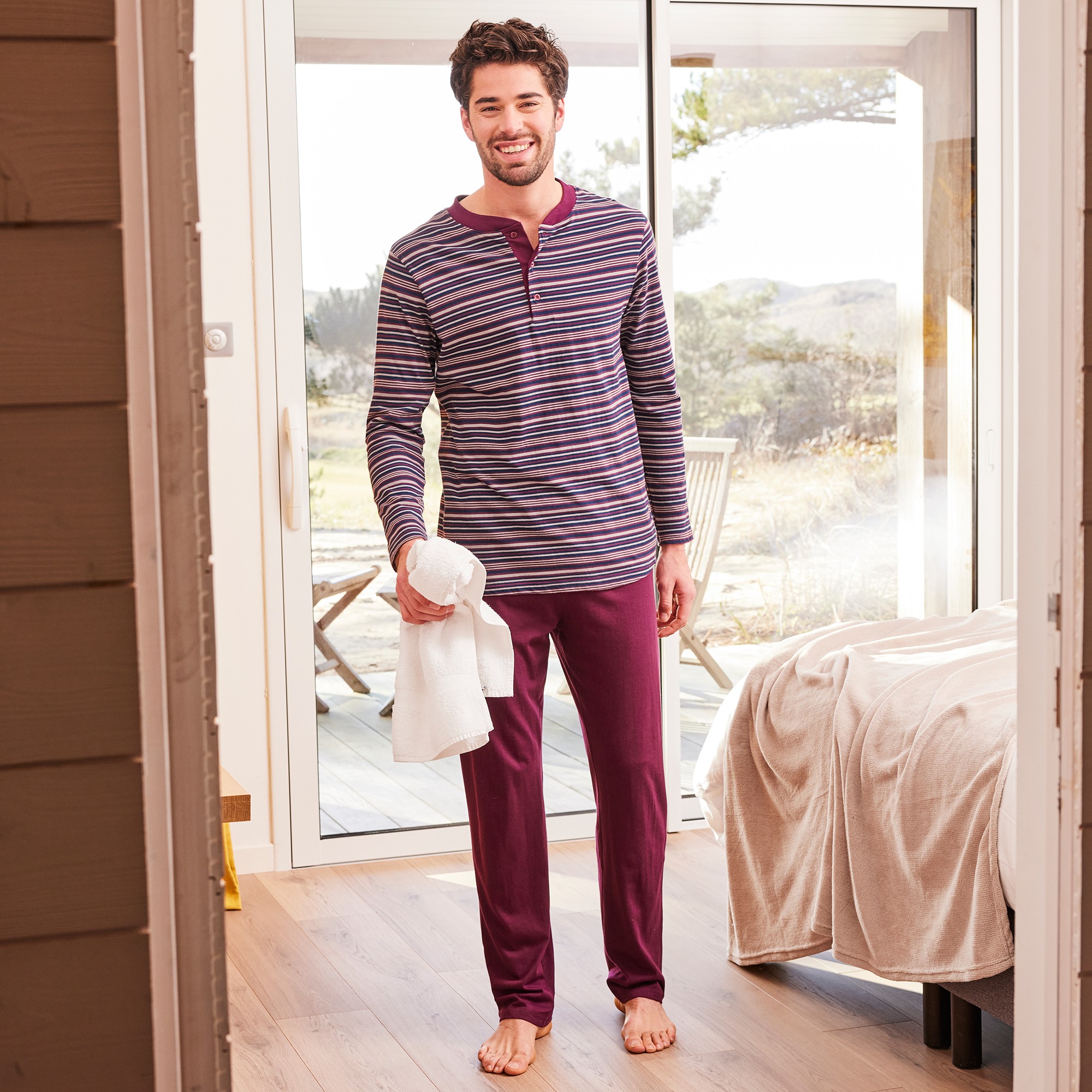 Pyjama ray col tunisien