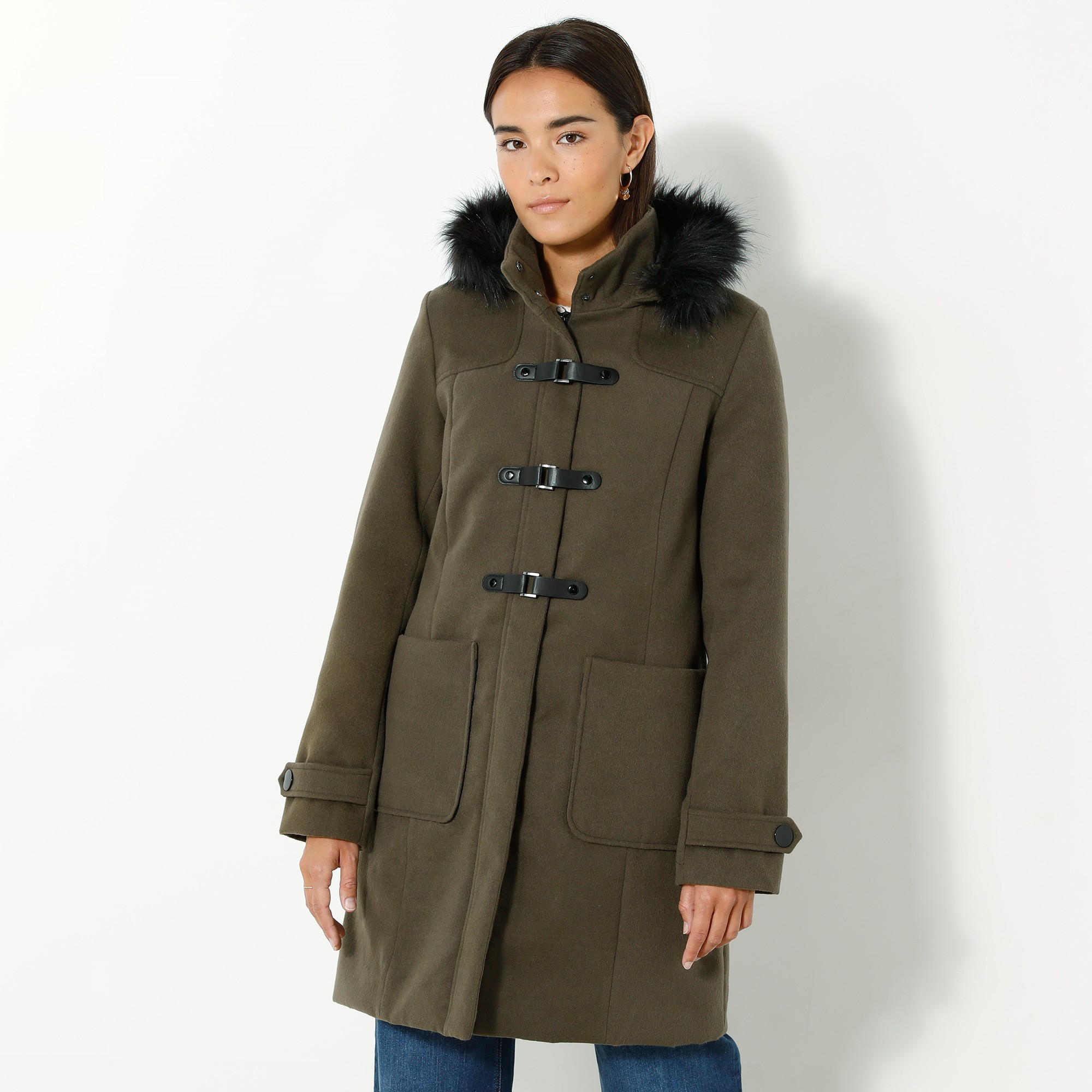 Duffle coat fourrure best sale femme
