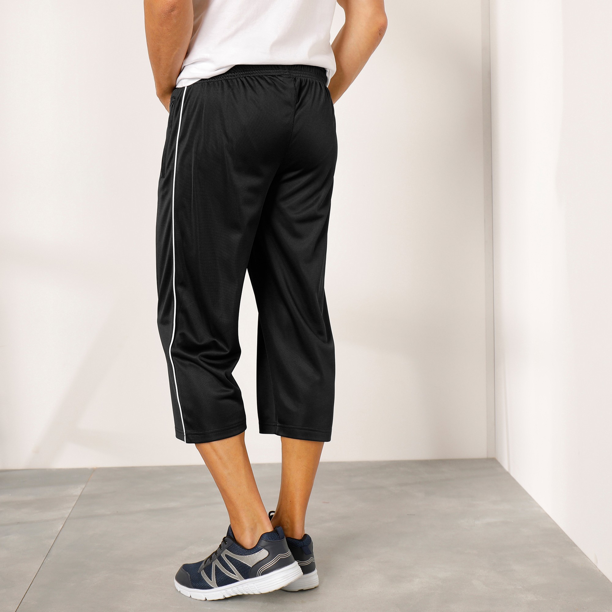 Pantacourt sport shop femme microfibre