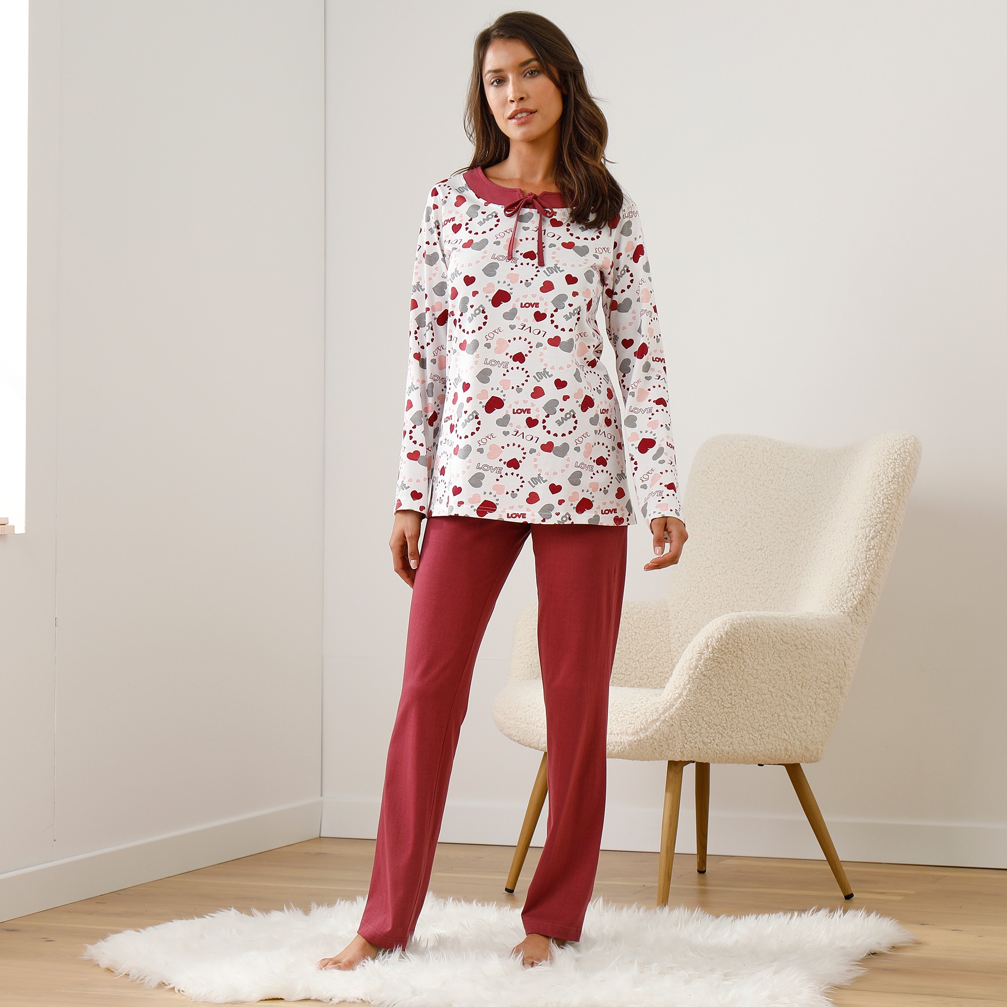 Pyjama femme grande taille store blancheporte