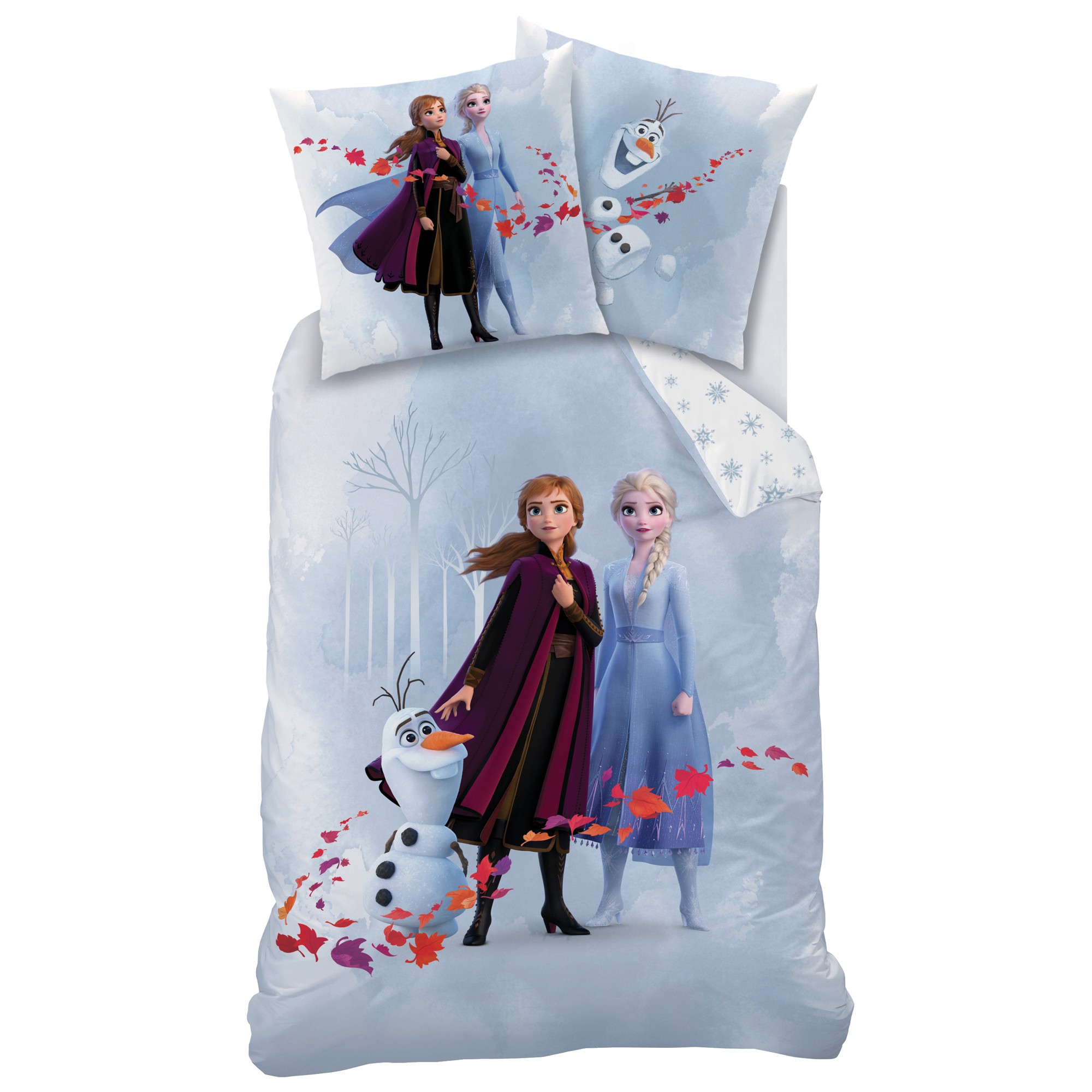 Marty Fielding Hover vrijgesteld Lakenset kinderen, Trio Frozen® - katoen, blauw | Blancheporte